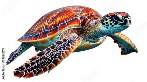 turtle on a white background