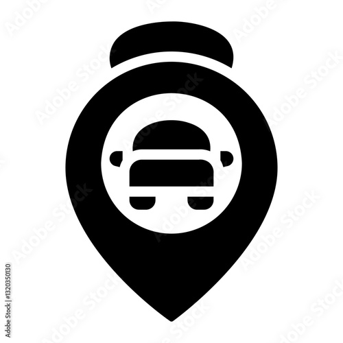 taxi pointer Solid icon