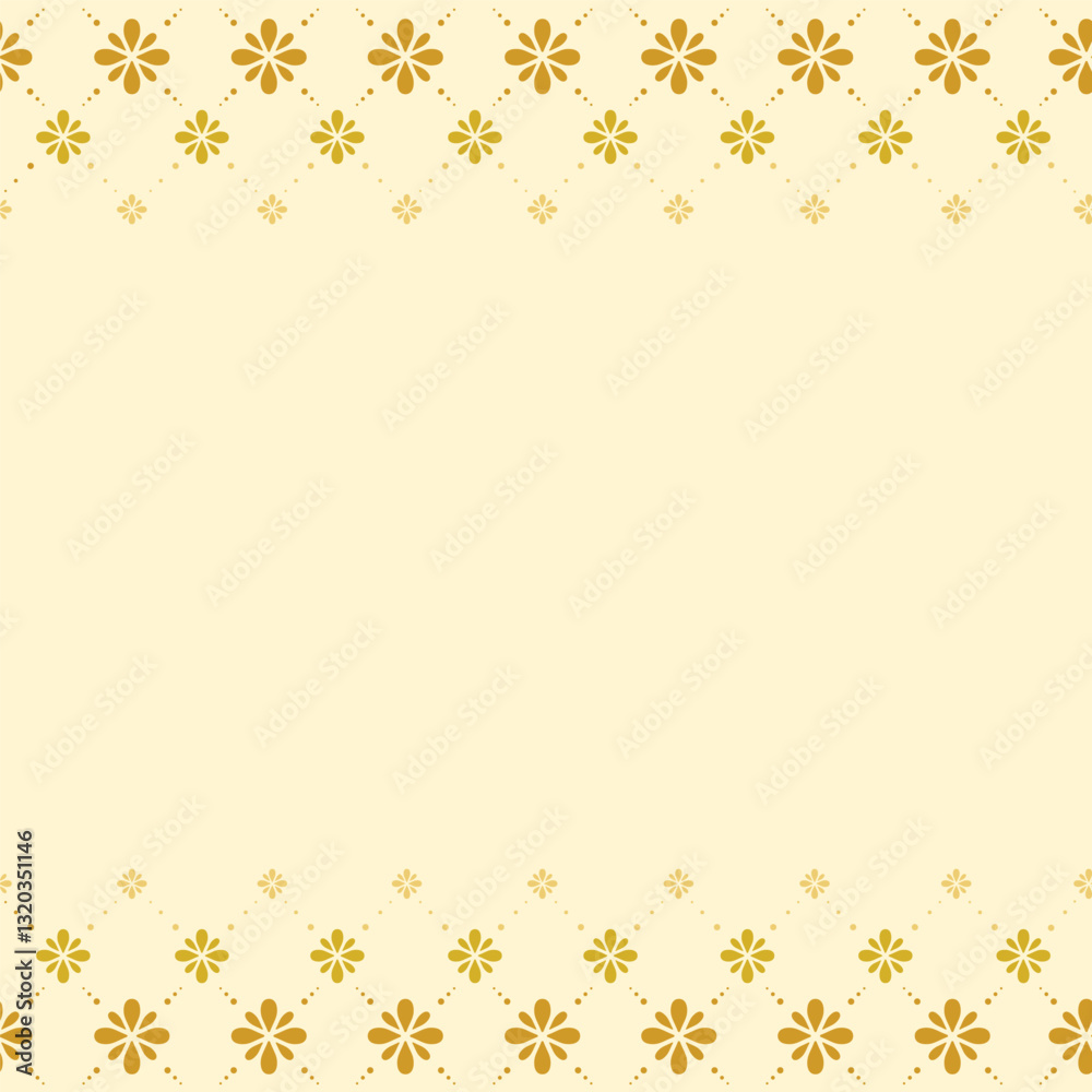 Contemporary Thai art in a seamless pattern. Large and small square line flower. Light brown background. Vector illustration Modern . Contemporary Thai art in a seamless pattern. Large and small square line flower. Light brown background. Vector illustration Modern .