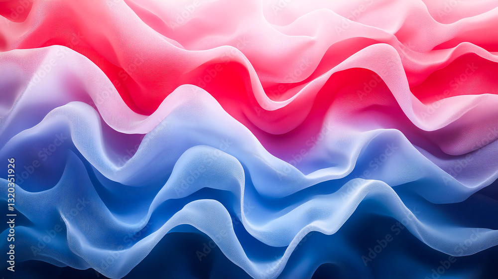 Obraz premium Abstract material blue and red gradient background banner with lines
