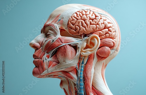 Human Head and Neck Anatomy Illustration Snoring Sleep Breathing Tongue Uvula Anatomy 3D Medical Science