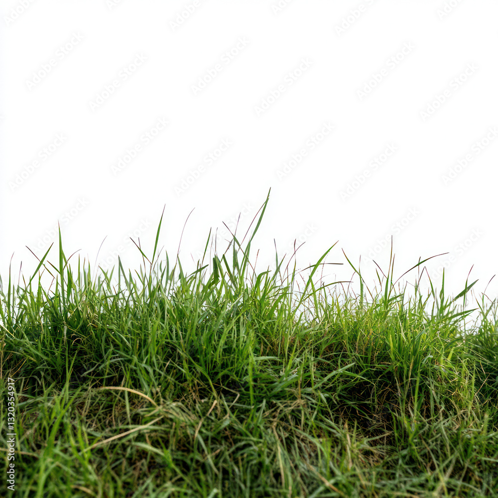 Fototapeta premium green grass on white background