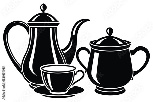 black and white coffee shop attributes