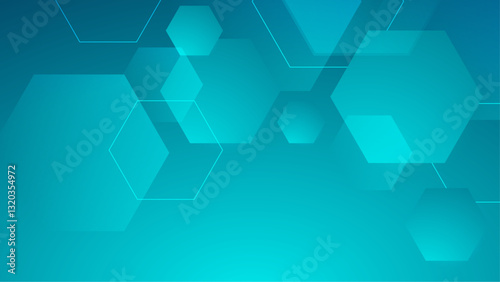 Abstract hexagon overlapping red gradient vector illustration, perfect business project, modern presentation, techno background