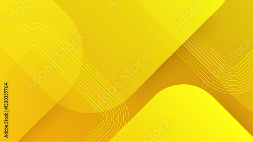 yellow gradient abstract banner background with overlapping squares vector illustration, for business project, presentation background, or digital poster