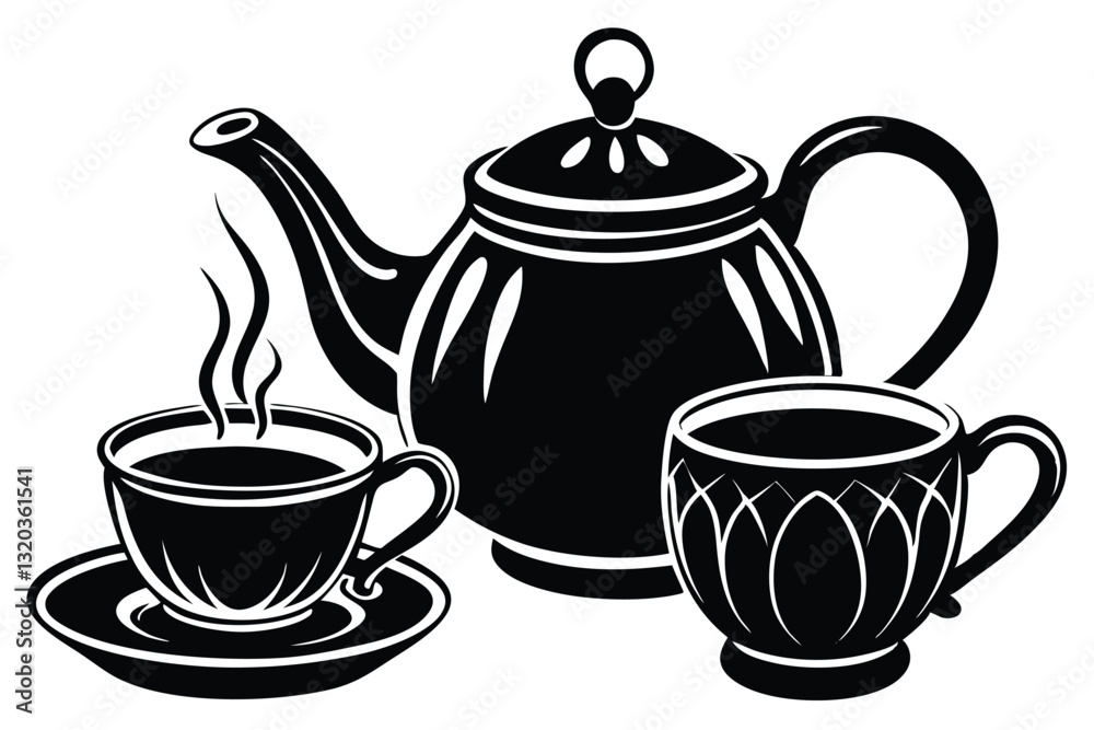 Teapot Silhouette Stock Illustrations Clipart Teapot Silhouette Stock Illustrations Clipart