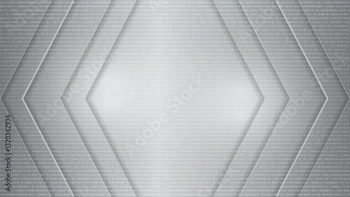 Abstract technology white gray background Hi-tech communication concept, technology, digital business, innovation, science fiction scene vector illustration with copy-space.