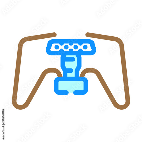 travel gas burner stove color icon vector illustration
