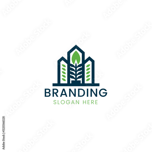 Real estate building or home logo