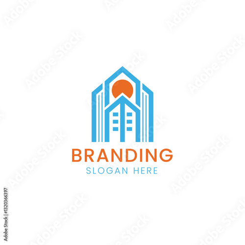 Real estate building or home logo