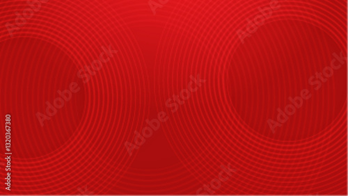 abstract red background with circles vector illustration