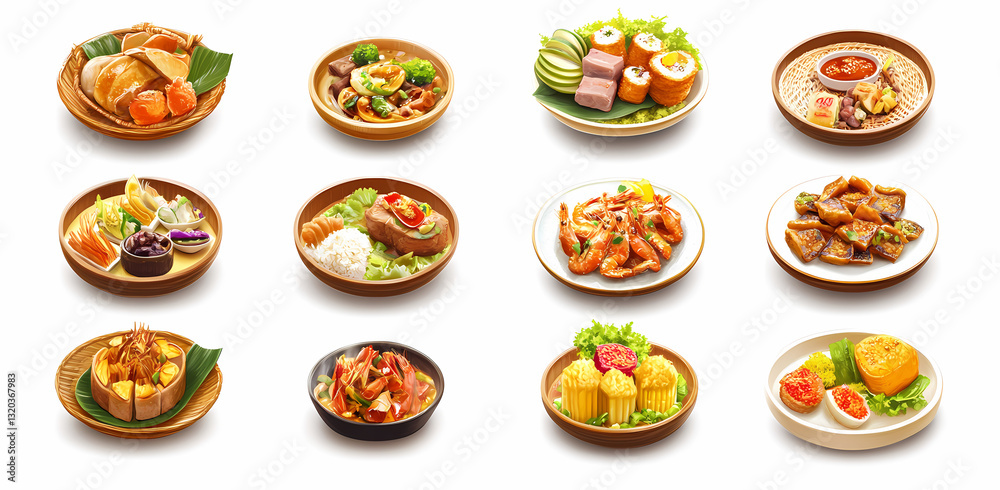 Culinary Collage: A delightful arrangement of diverse, colorful, and appetizing dishes awaits, showcasing the culinary artistry. Perfect for foodies, chefs, and anyone seeking fresh ideas. Culinary Collage: A delightful arrangement of diverse, colorful, and appetizing dishes awaits, showcasing the culinary artistry. Perfect for foodies, chefs, and anyone seeking fresh ideas.