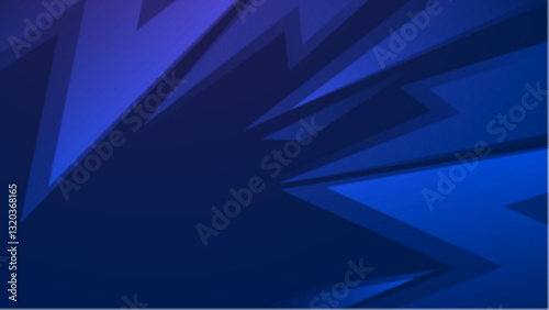 Abstract blue overlapping geometric shapes vector illustration. Suitable for graphic design projects, presentation backgrounds, and wallpaper