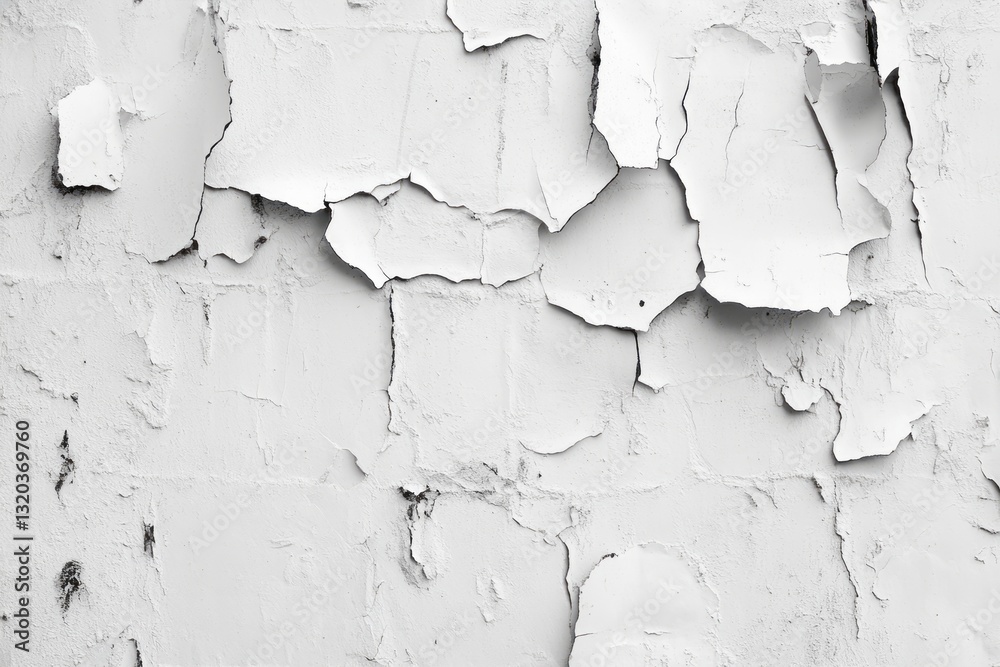 Obraz premium peeling paint on a brick wall.