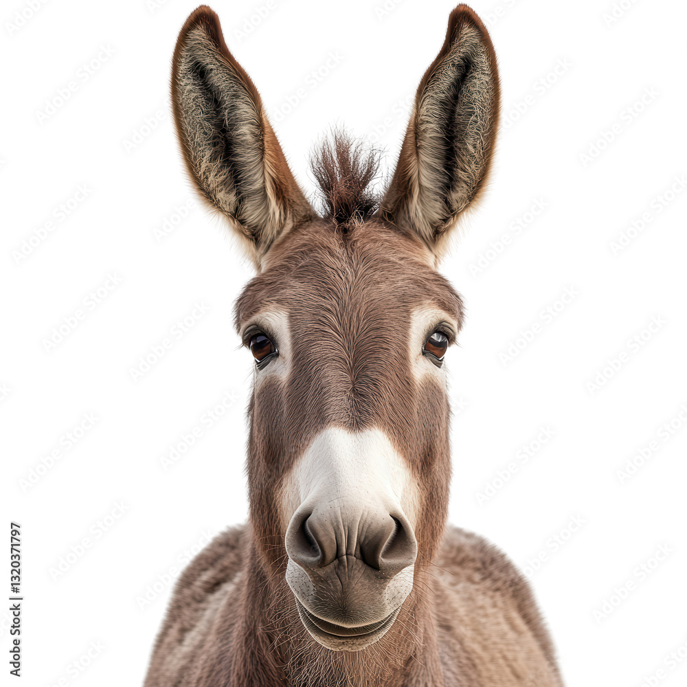 Adorable Donkey's Direct Gaze: Captivating portrait of a charming donkey, with its expressive eyes, large ears, and gentle demeanor, creating a sense of connection. Adorable Donkey's Direct Gaze: Captivating portrait of a charming donkey, with its expressive eyes, large ears, and gentle demeanor, creating a sense of connection.
