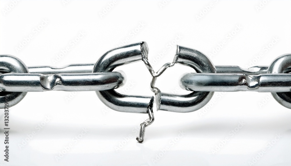 Obraz premium Broken Chain Link