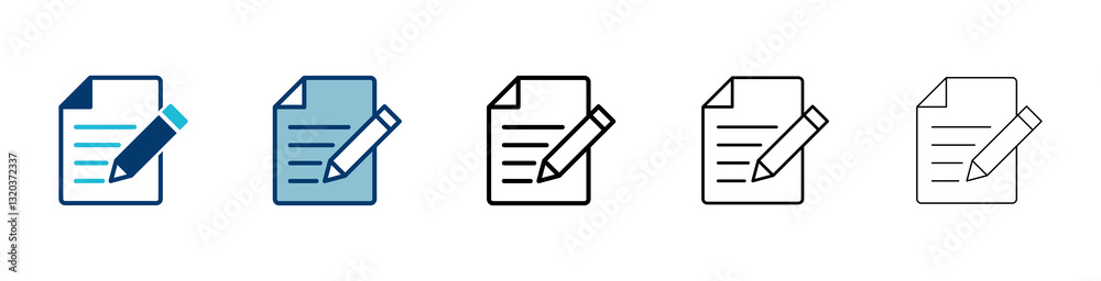 Note icon vector isolated on white background. Taking note icon vector. Edit line icon. Document write. Content writing Note icon vector isolated on white background. Taking note icon vector. Edit line icon. Document write. Content writing