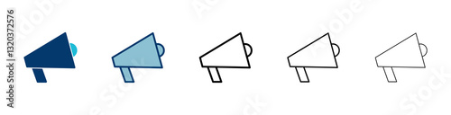 Megaphone icon vector isolated on white background. Loudspeaker icon vector. Volume icon