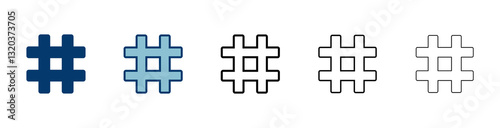 Hashtag icon vector isolated on white background. hashtag vector icon