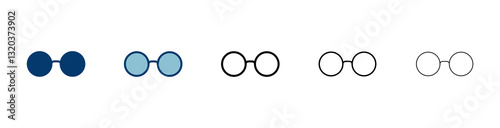 Glasses icon vector isolated on white background. Stylish Eyeglasses. Glasses vector. Optical concept
