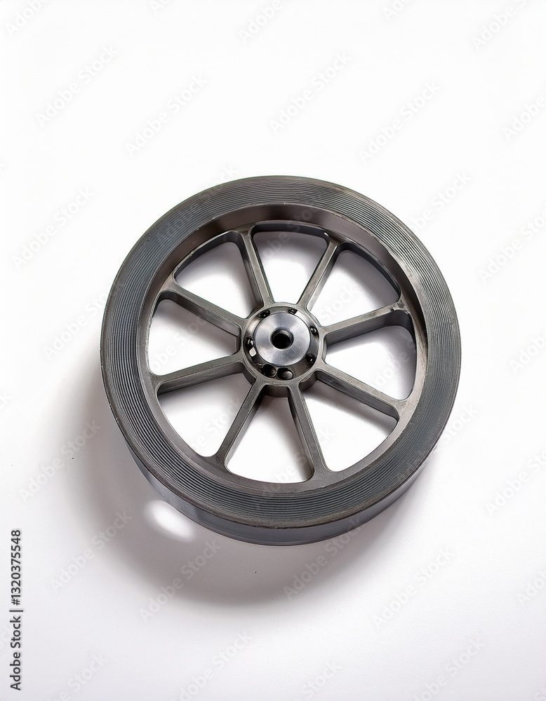 Obraz premium Grey Industrial Wheel