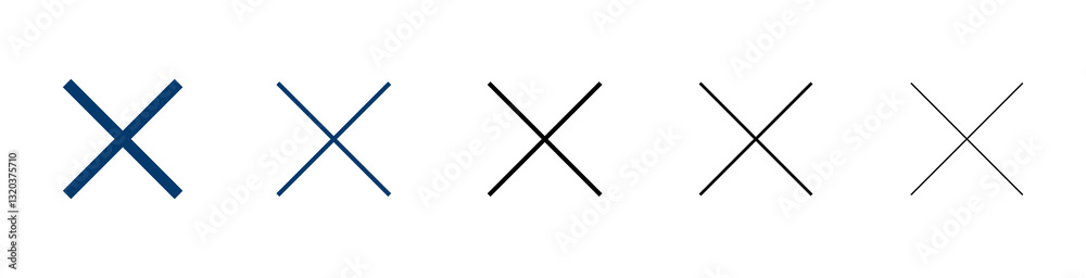 Close icon vector isolated on white background. Delete icon. remove, cancel, exit symbol Close icon vector isolated on white background. Delete icon. remove, cancel, exit symbol