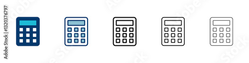 Calculator icon vector isolated on white background. Calculator vector icon. Accounting icon