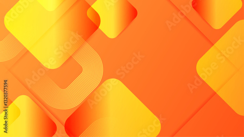 modern orange and yellow squares gradient abstract background vector illustration, perfect for presentation design, business project, or digital poster