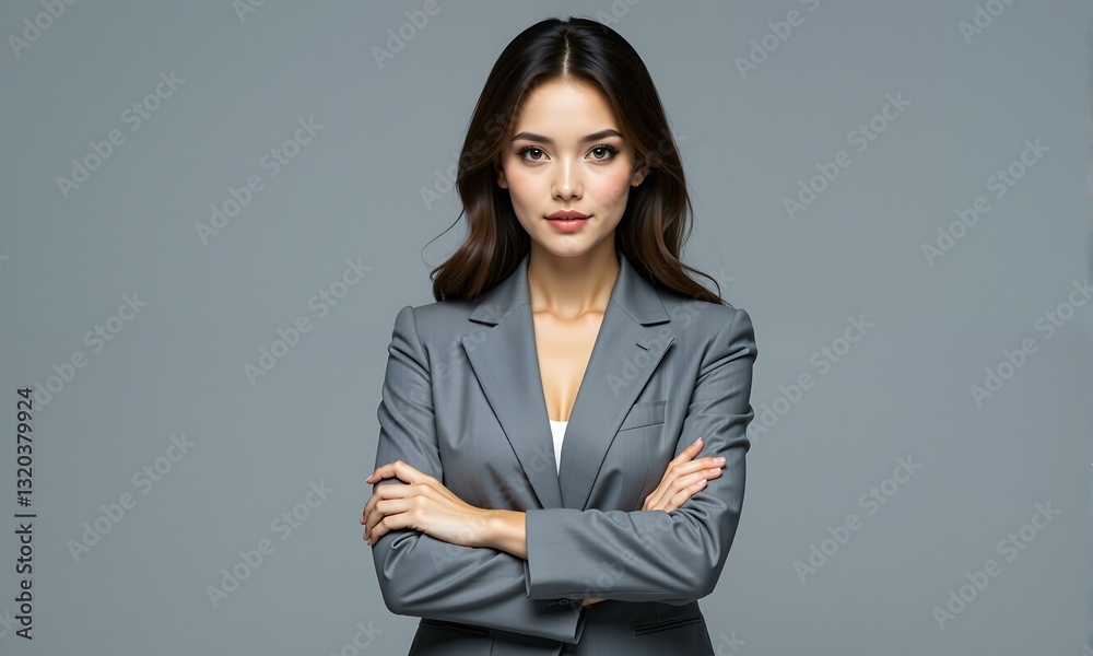 Professional business woman with arms crossed.