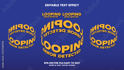3D REVOLVE STYLE- EDITABLE TEXT EFFECT-SIMPLE TEMPLATE TO USE
