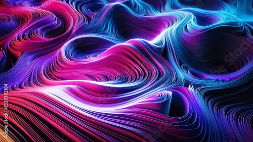 4K Abstract Wave Pattern
