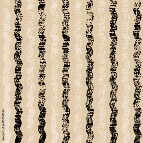 seamless geometric pattern with ribbons distressed background vertical wavy lines graphic design for fabric pattern prints wallpaper backdrop wrapping paper vector