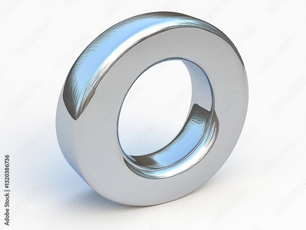 Glossy Metallic Number Zero 3D Render Ultra Clean Photorealistic Design Glossy Metallic Number Zero 3D Render Ultra Clean Photorealistic Design