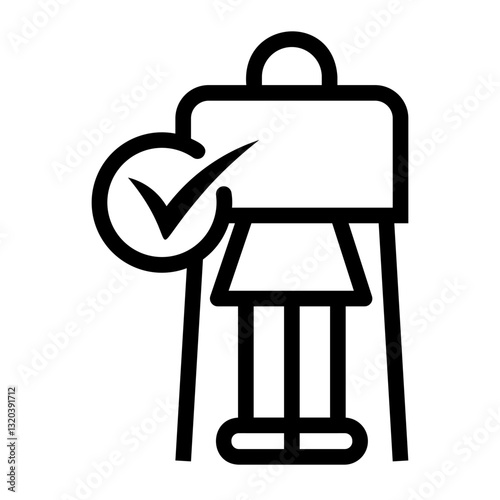 booth Line Icon