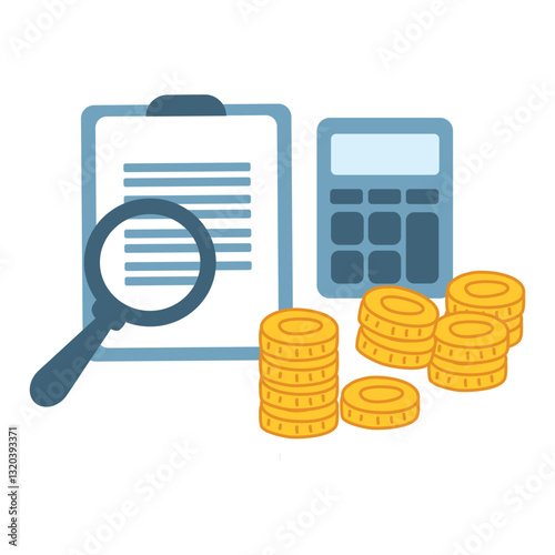 Tax concept. Tax form to fill out personal income tax return to pay taxes. State tax. Financial research. data analysis, documents, reports