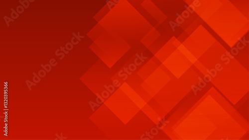 dynamic red abstract squares background vector illustration, great for poster, digital banner, or presentation background