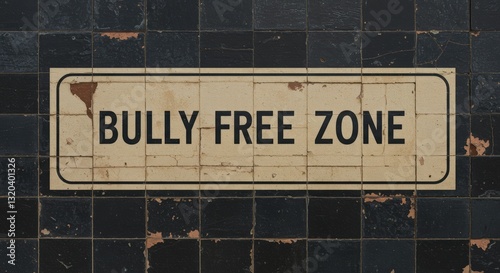 A message about the anti bullying zone