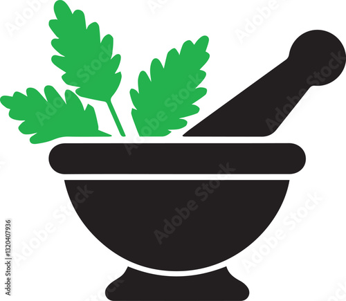 Rustic Herbal Grinding: Vintage Mortar and Pestle for Natural Remedies & Cooking