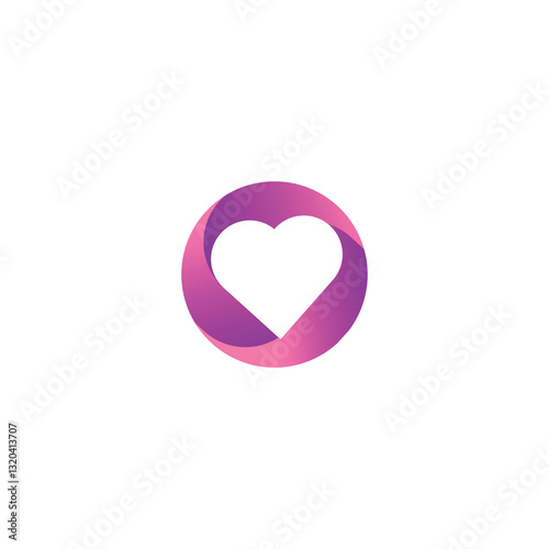 Pink Heart Symbol for Valentine's Day Decoration photo