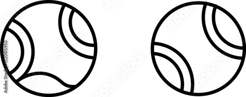 "Tennis Ball Icon Representing Sports, Fitness, and Athletic Performance"