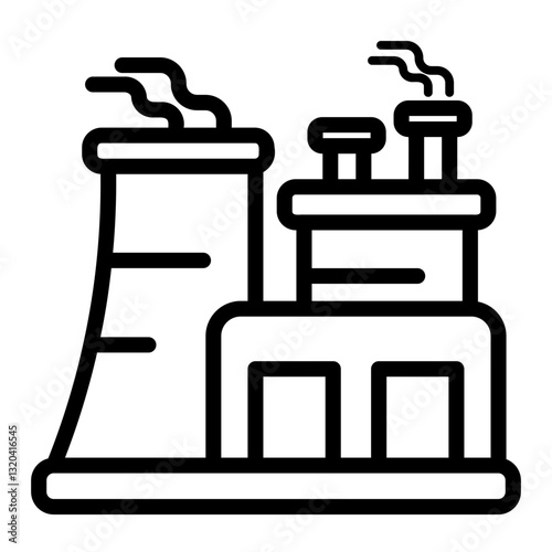 powerplant Line Icon
