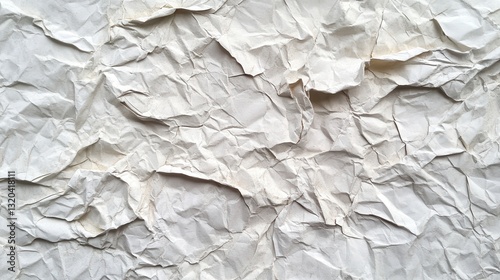 Wallpaper Mural Highly textured crumpled white paper background. Ideal for adding a distressed or aged look to designs. Torontodigital.ca