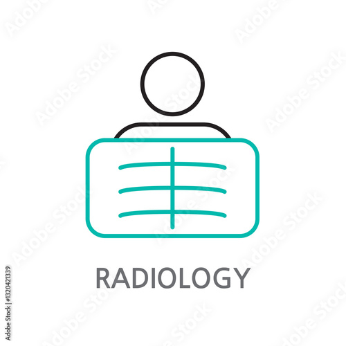 13.RADIOLOGY.eps.Radiation, radiology icons. Edible radiation on white background, X-ray linear illustration icons. EPS, PNG, JPG