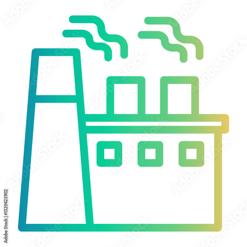 manufacturing Line Gradient Icon