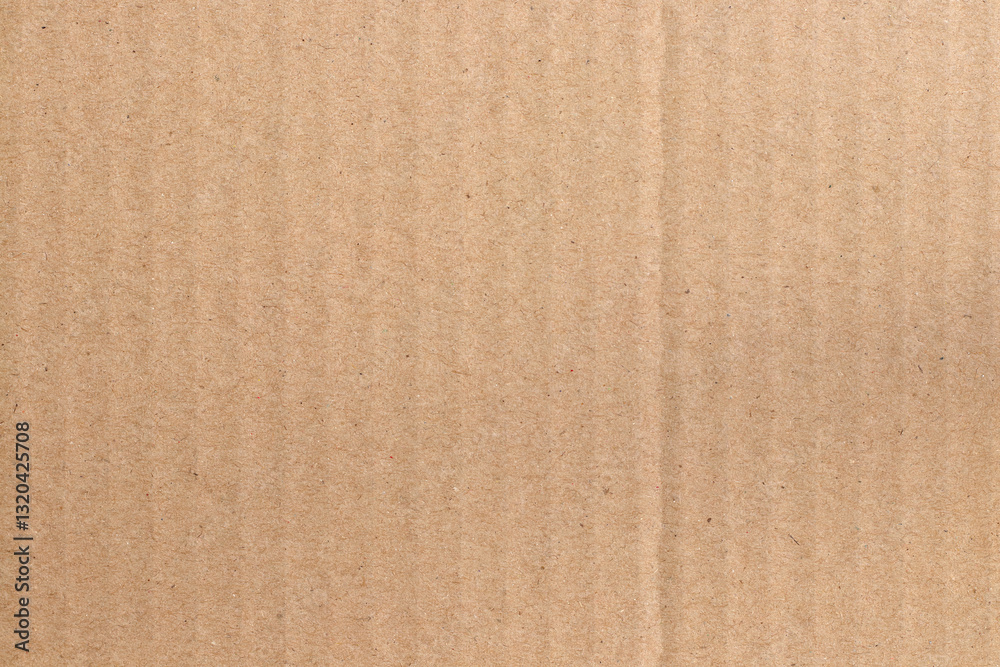 Fototapeta premium Brown cardboard sheet abstract background, texture of recycle paper box in old vintage pattern for design art work.
