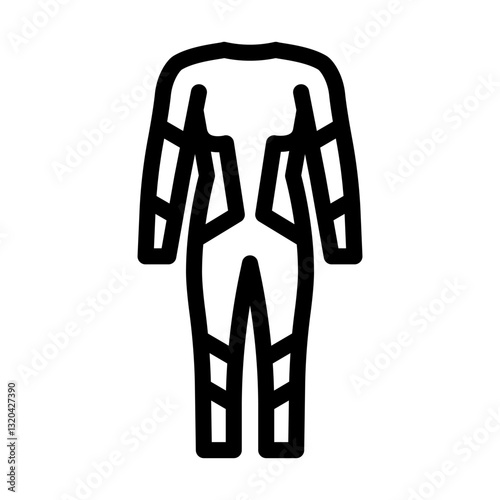 wet suit water trip tourism line icon vector illustration
