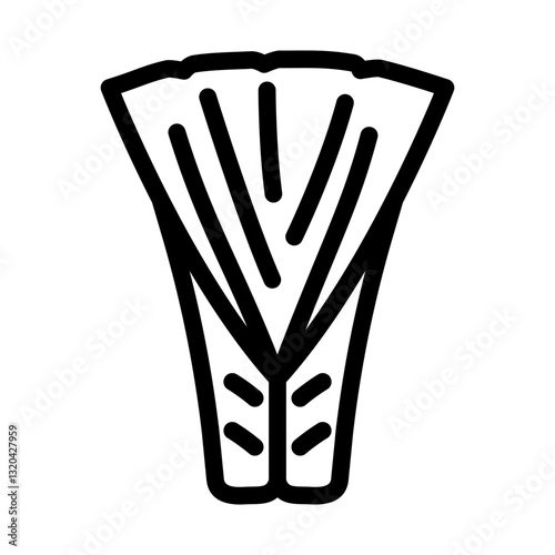 sleeping bag quilt line icon vector illustration