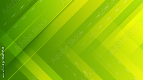 abstract dynamic green diagonal shapes background vector illustration