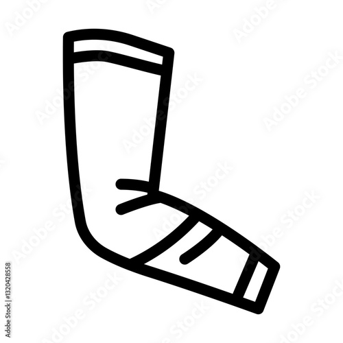 arm sleeves running accessories line icon vector illustration