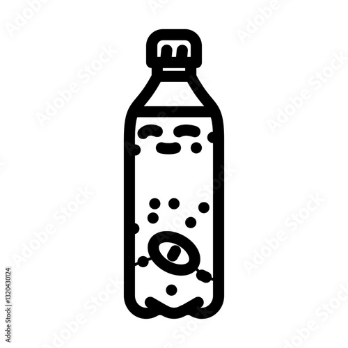 purification tablets water ultralight trekking line icon vector illustration